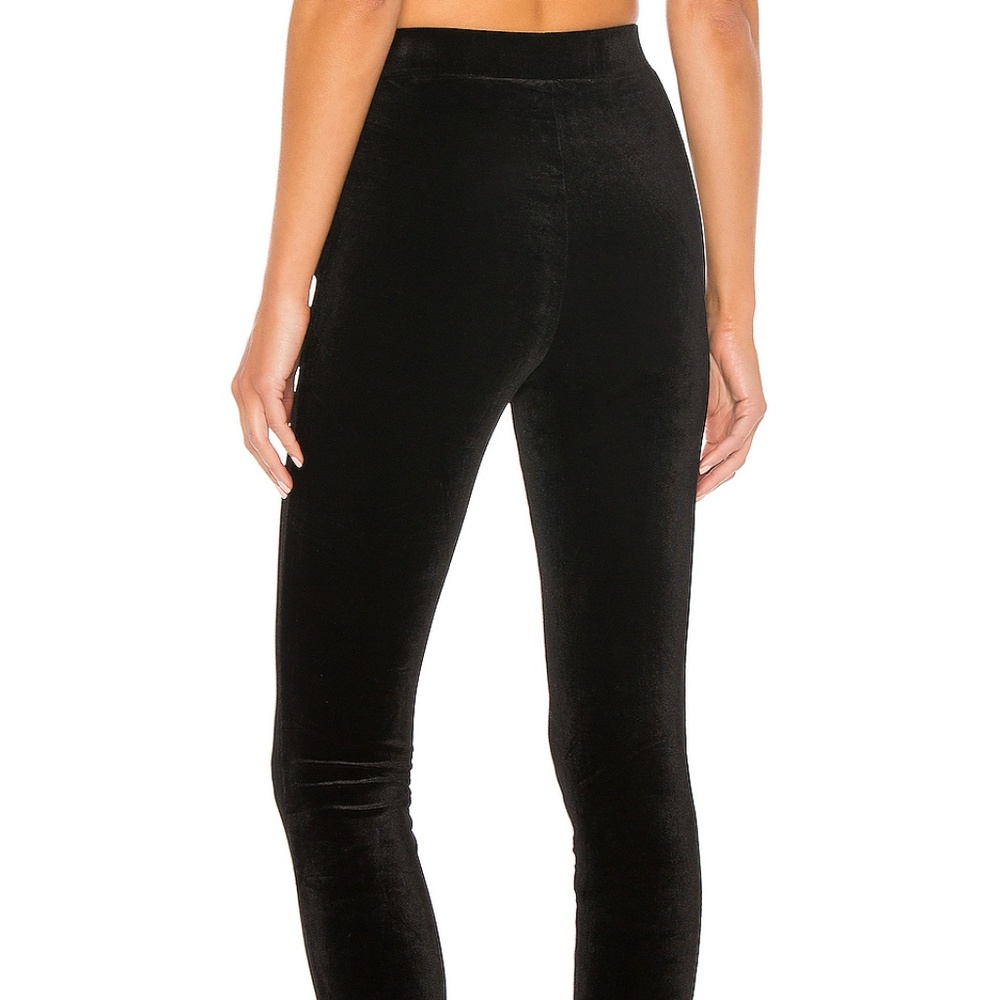 NWT-Revolve Black Velvet Melodie Pants. - Picture 5 of 5